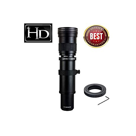 420-800mm f/8.3 HD Manual Focus Telephoto Zoom Lens for Nikon SLR Digital Camera Lenses D5600