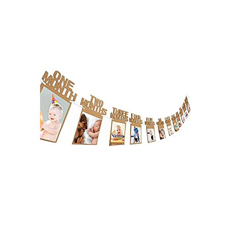 1st Birthday Baby Photo Banner