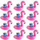 Flamingo Inflatable Drink Holder Float Coaster 12-Pack