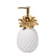 Soap Dispenser, White/Gold