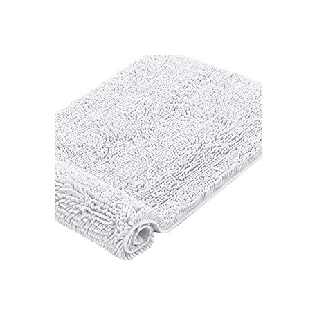 Water Absorbent Bedroom Area Rugs, 24 x 42 - Inch, Pure White