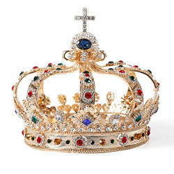 Gold Queen Crown for Women