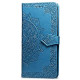 iPhone X Wallet Case Blue Mandala