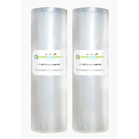 2 Pack of Vacuum Sealers Unlimited - 11" x 50' Rolls