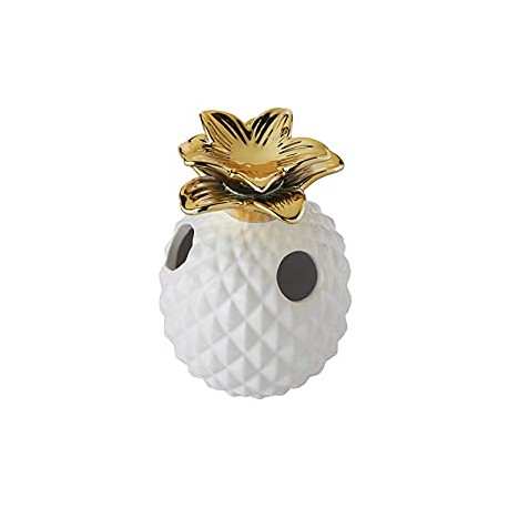 Pineapple Toothbrush Holder, White