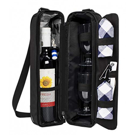 Wine tote Bag with Cooler Compartment