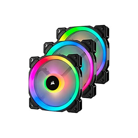 LL120 RGB 120mm Dual Light Loop RGB LED PWM Fan 3 Fan Pack