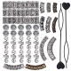 54 Pieces Hair Tube Beads Dreadlocks Beads Hair Tube