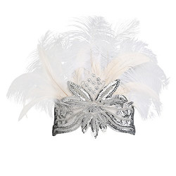 Carnival Headpiece Pageant Headband 1920s Flapper Accessories Headband