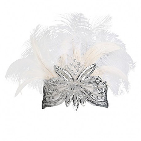 Carnival Headpiece Pageant Headband 1920s Flapper Accessories Headband