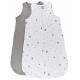 Baby Sleep Bag Grey Stars 2 Pack (6-12 Months)