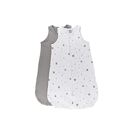 Baby Sleep Bag Grey Stars 2 Pack (6-12 Months)