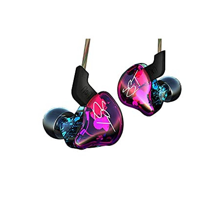 Easy KZ ZST Colorful Hybrid Banlance Armature with Dynamic in-Ear Earphone 1BA+1DD HiFi Headset (Colorful ZST Nomic)
