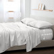 Pack 2 of 4 Piece Bed Sheet Set for King Bed 1 Sliver and 1 White