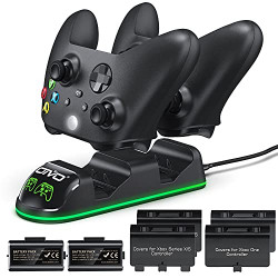 2 Packs 1300mAh Rechargeable Battery Packs for Xbox