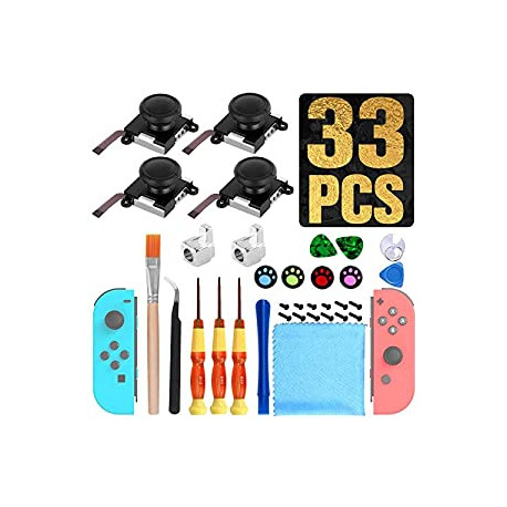 4 Pack Joycon Joystick Replacement 3D