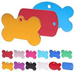 Customize Personalized pet Tags, 10 Colors, 24 Pieces