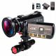 4K Wifi Full Spectrum Camcorders, Ultra HD Infrared Night Vision Paranormal Investigation Video Camera