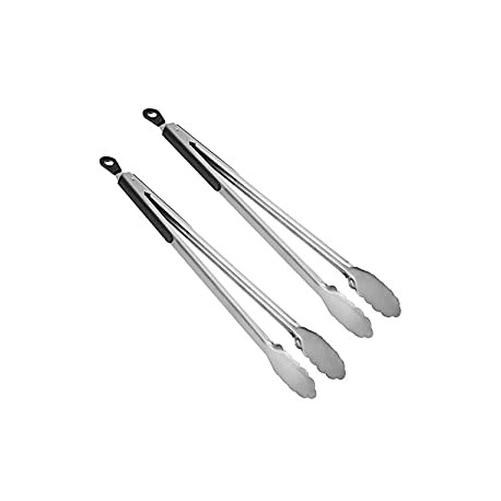 Tongs for Cooking, 2 Pieces 16 Inches Extra Long Kitchen BBQ