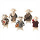 Decorative Figurines - Set of 5 Cute Lamb Ornaments