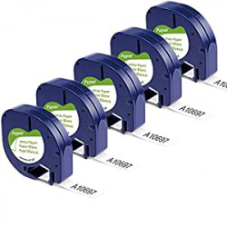 LT-100H QX50 Label Maker, 1/2 Inch x 13 Feet (5 Pack)