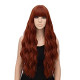 Auburn Wig for Women Long Wavy Heat