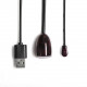 Infrared Remote Extender Cable -ir Extender for Cable Box Hidden IR Repeater System with 1 Emitters 1 Receiver (10FT)