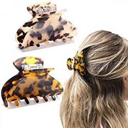 2PCS Medium Hair Claw Clips