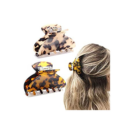2PCS Medium Hair Claw Clips