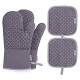 4PCS Heat Resistant Oven Mitts and Pot Holders