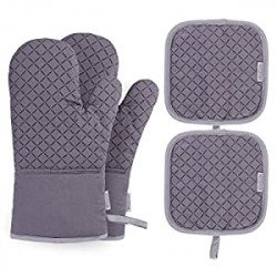 4PCS Heat Resistant Oven Mitts and Pot Holders