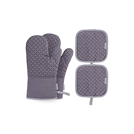 4PCS Heat Resistant Oven Mitts and Pot Holders