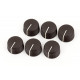 Fender Pure Vintage Radio Amplifier Knobs - Dark Brown