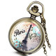 Vintage Tree of Life Hollow Bronze Pocket Watch
