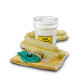 16 Piece 5 Gallons Hazmat Absorbent Spill Kit, 5 Gallons Oil Absorbency,Yellow