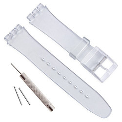 Band for Swatch (17mm 19mm 20mm) (19mm, Lucency)