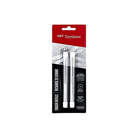 Tombow 57316 MONO Zero Eraser Refills, Round 2.3mm, 2-Pack