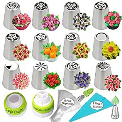 Cake Decorating Supplies Kit Flower Frosting tips Set 12