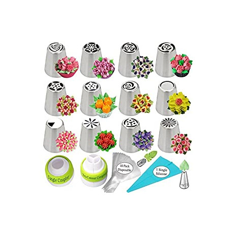Cake Decorating Supplies Kit Flower Frosting tips Set 12