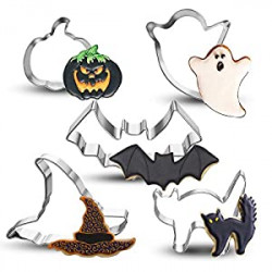5 Piece Stainless Steel Cutters Molds Cutters for Making Pumpkin