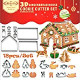 18 PCS Gingerbread House Cookie Cutter Set