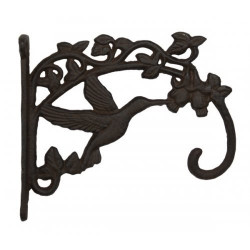 Large Cast Iron Wall Hook Hummingbird