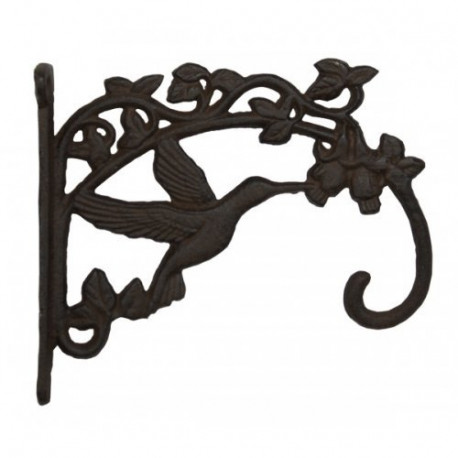 Large Cast Iron Wall Hook Hummingbird