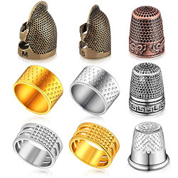 9 Pieces Sewing Thimble Finger Protector