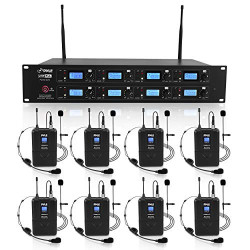 Pyle Professional 8 Channel UHF Wireless Microphone