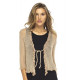 Womens Sheer Shrug Cardigan Sweater Ruffle Lightweight Knit