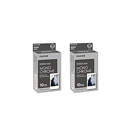 Fujifilm Instax Mini Film Monochrome 2-Pack (20 B&W Exposures)