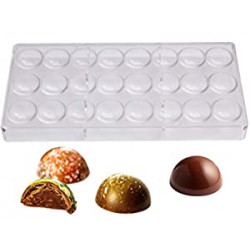 24 pcs Semi-Sphere Shape. Food Safe, BPA-Free Polycarbonate Plastic