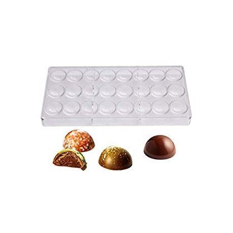 24 pcs Semi-Sphere Shape. Food Safe, BPA-Free Polycarbonate Plastic