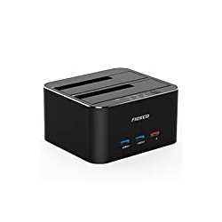 USB 3.0 to SATA Dual Bay External Hard Drive Docking Station for 2.5/3.5 Inch HDD SSD